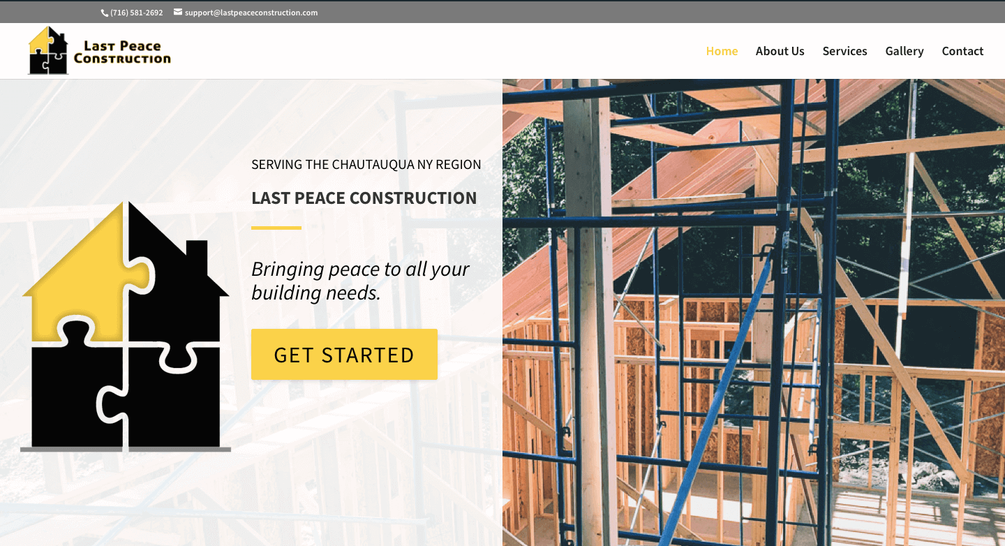 Last Peace Construction  Website Screenshot